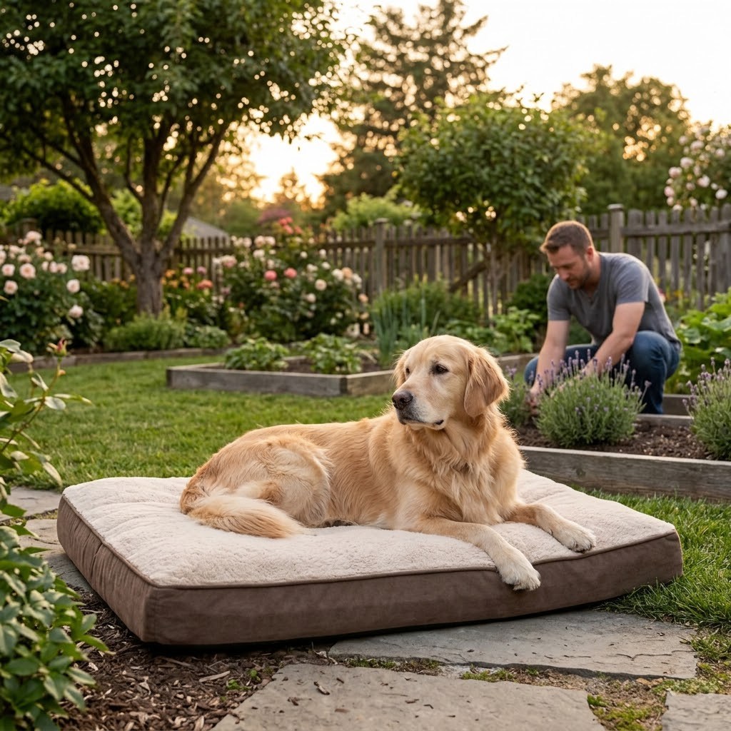 Gemeinsam mit dem Hund im Garten