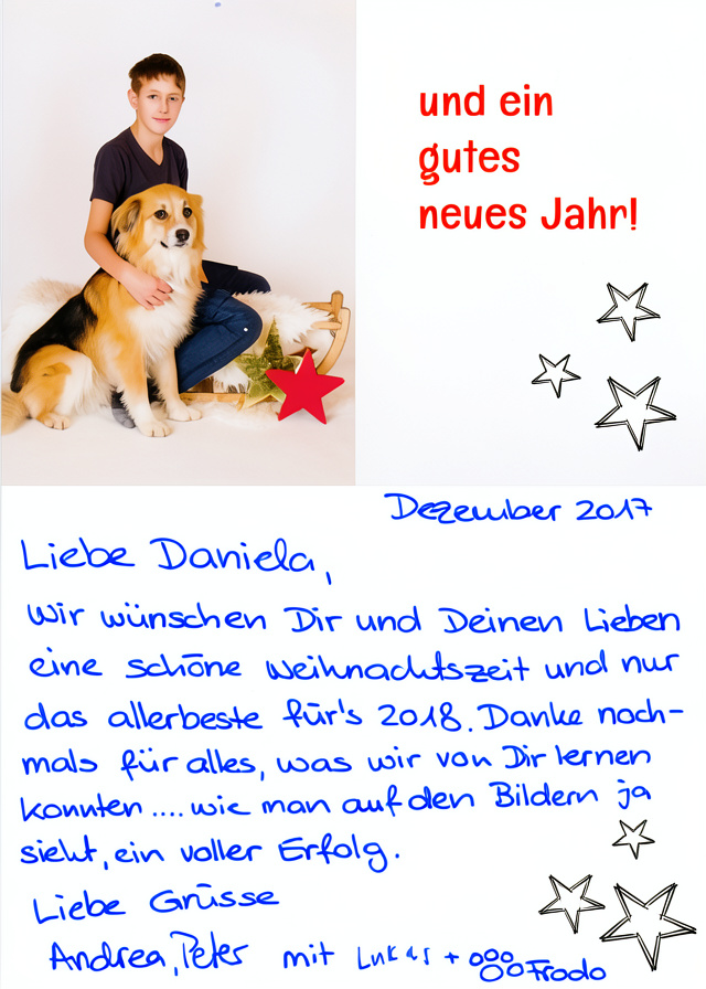 Kundenfeedback zum 1x1-Hundetraining