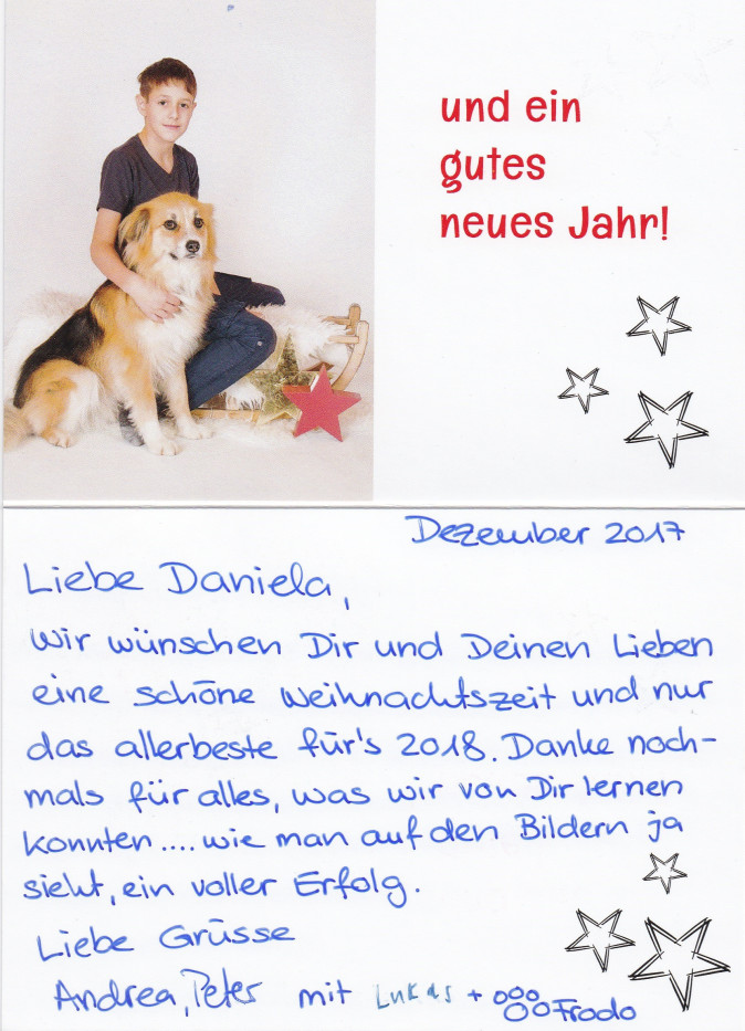 Kundenfeedback zum 1x1-Hundetraining